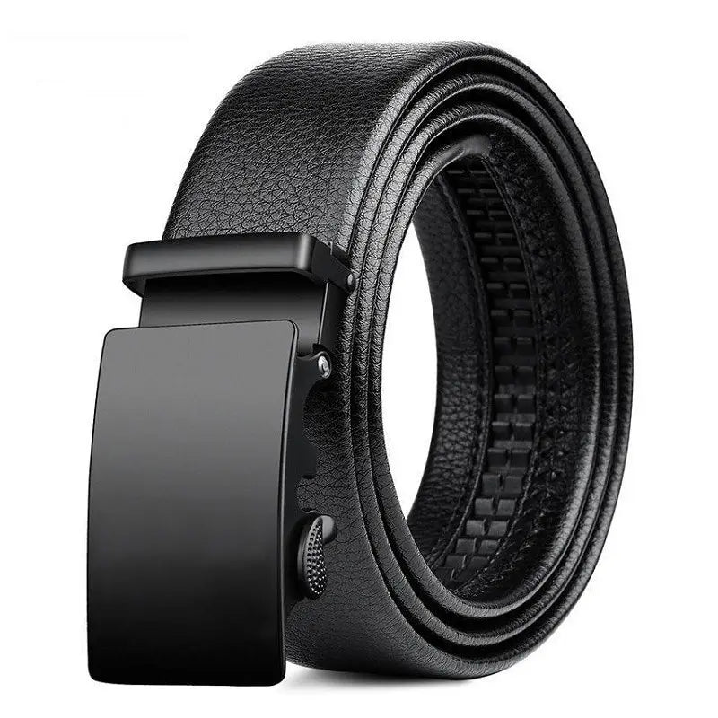 Business Men Leather Belt Automatic Buckle Durable - Smarsty