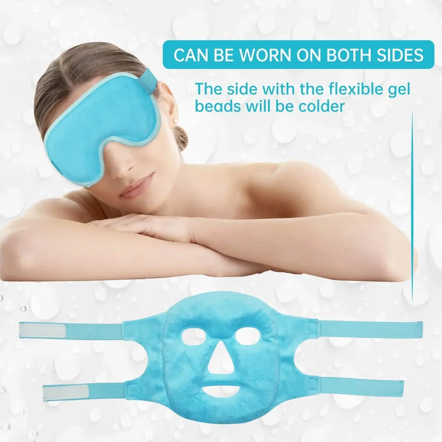 Gel Cooling Eye Mask for Refreshing Hot Cold Therapy - Smarsty