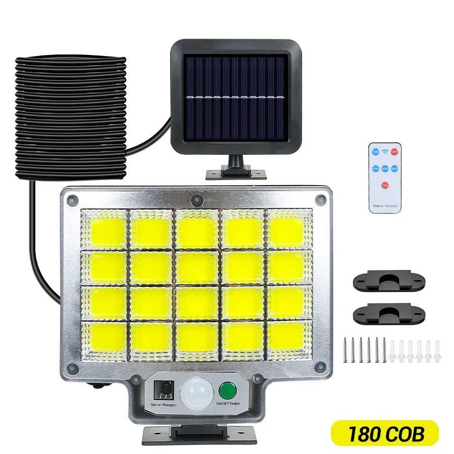Solar Powered LED Wall Lights with Human Body Sensor - Smarsty