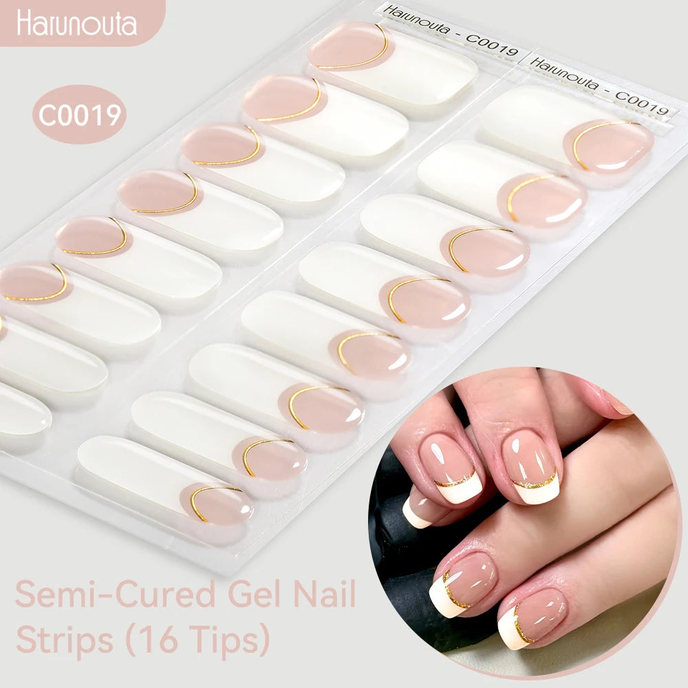 Gradient Auroras Gel Nail Strips for Easy DIY Manicure - Smarsty