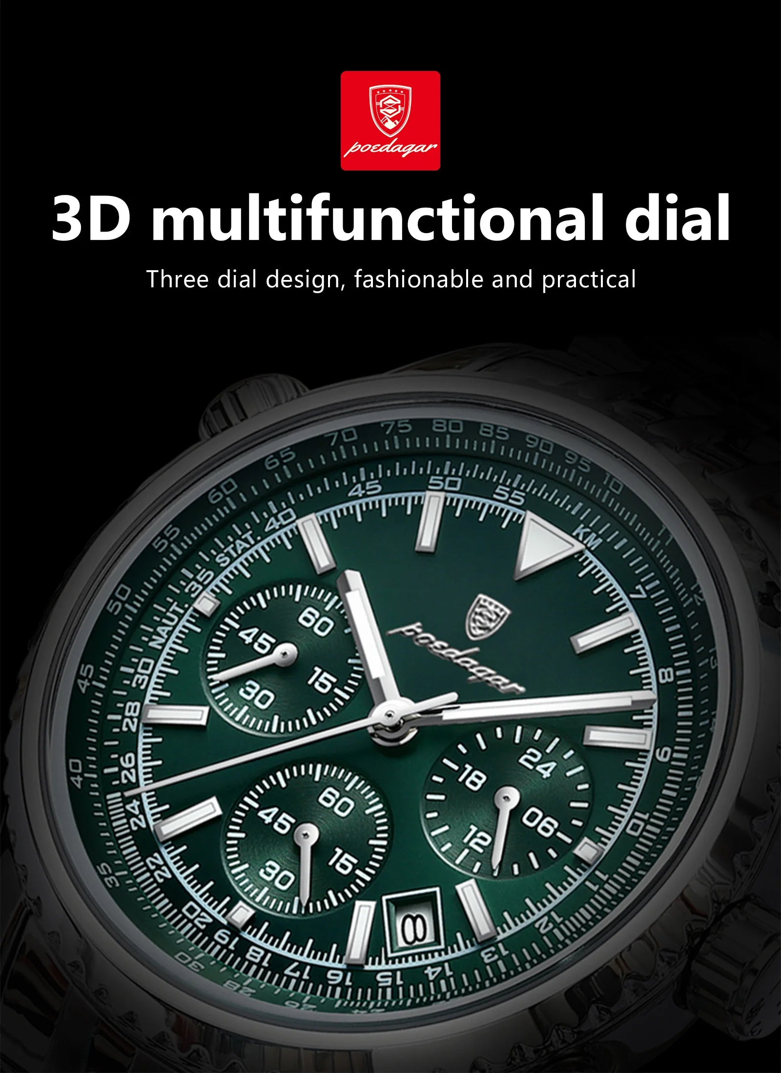 Luxury Men's Waterproof Chronograph Quartz Watch - Smarsty