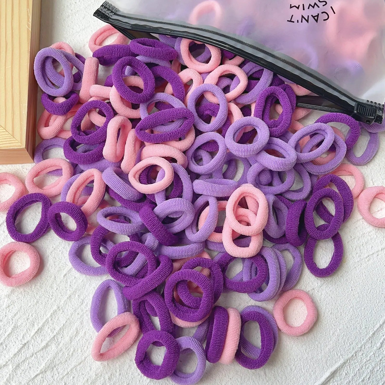 Kids Colorful Elastic Hair Bands Soft Non Slip Scrunchies - Smarsty