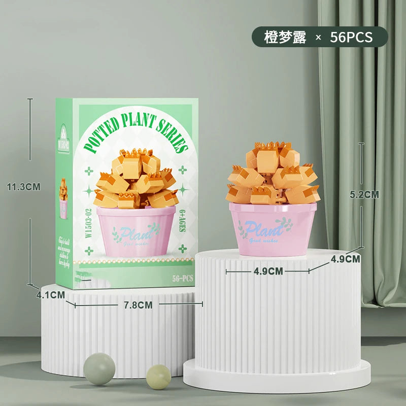 Bouquet Flower Mini Diy Building Block Toys for Children Bricks Blocks for Adults Constructor Micro Bricks Construction Set Gift by Smarsty