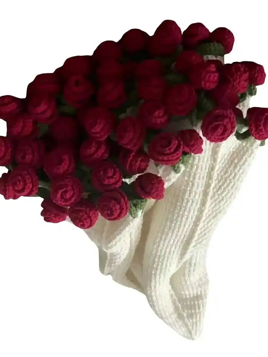 Handmade Crochet Rose Blanket for Cozy Comfort - Smarsty
