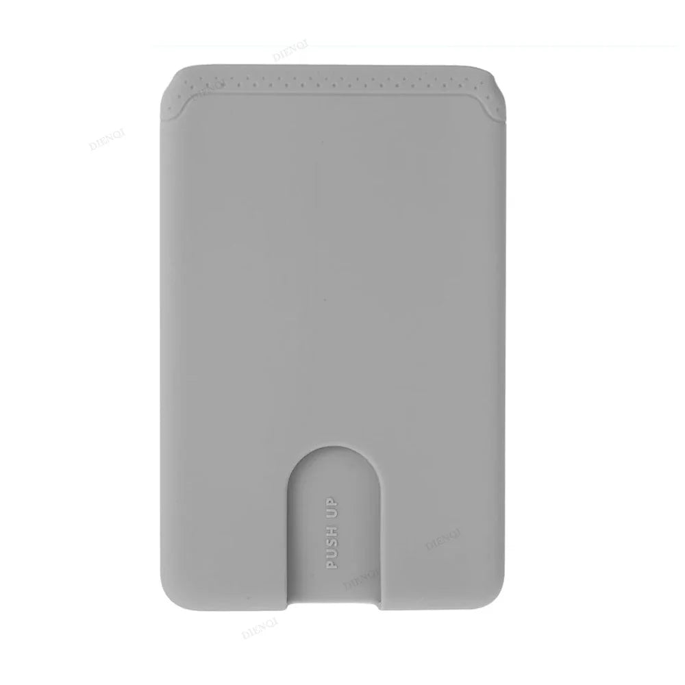 Phone Holder Sticker Credit Card Holder 3M Adhesive Soft Silicone Mobile Phone Wallet Compatible for Iphone Android Samsung