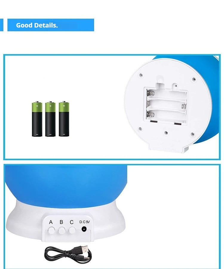 Starry Sky Projector Night Light for Baby Nursery - Smarsty