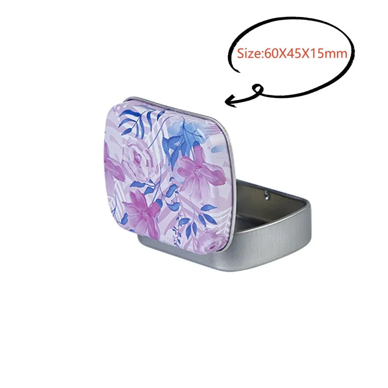 Small Metal Storage Box for Jewelry and Coins - Smarsty