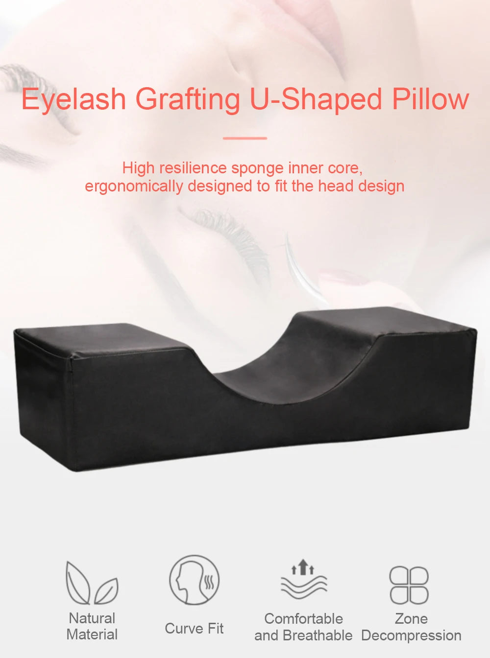 Memory Foam Lash Pillow for Comfortable Eyelash Extensions - Smarsty