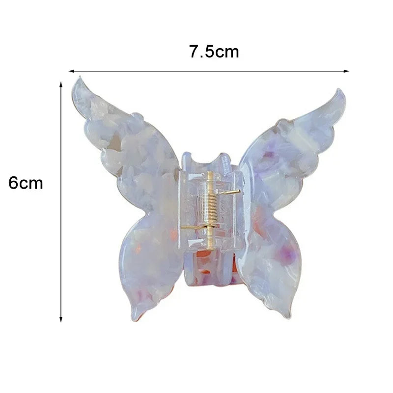 French Retro Butterfly Hair Clips for Trendy Girls - Smarsty