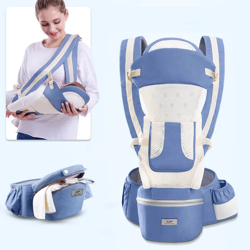 Ergonomic Baby Carrier Backpack Infant Baby Hipseat Carrier Front Facing Ergonomic Kangaroo Baby Wrap Sling Travel Backpack by Smarsty