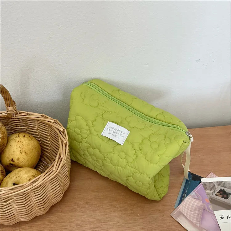 Flower Pattern Makeup Bag Cosmetic Organizer Travel Pouch - Smarsty