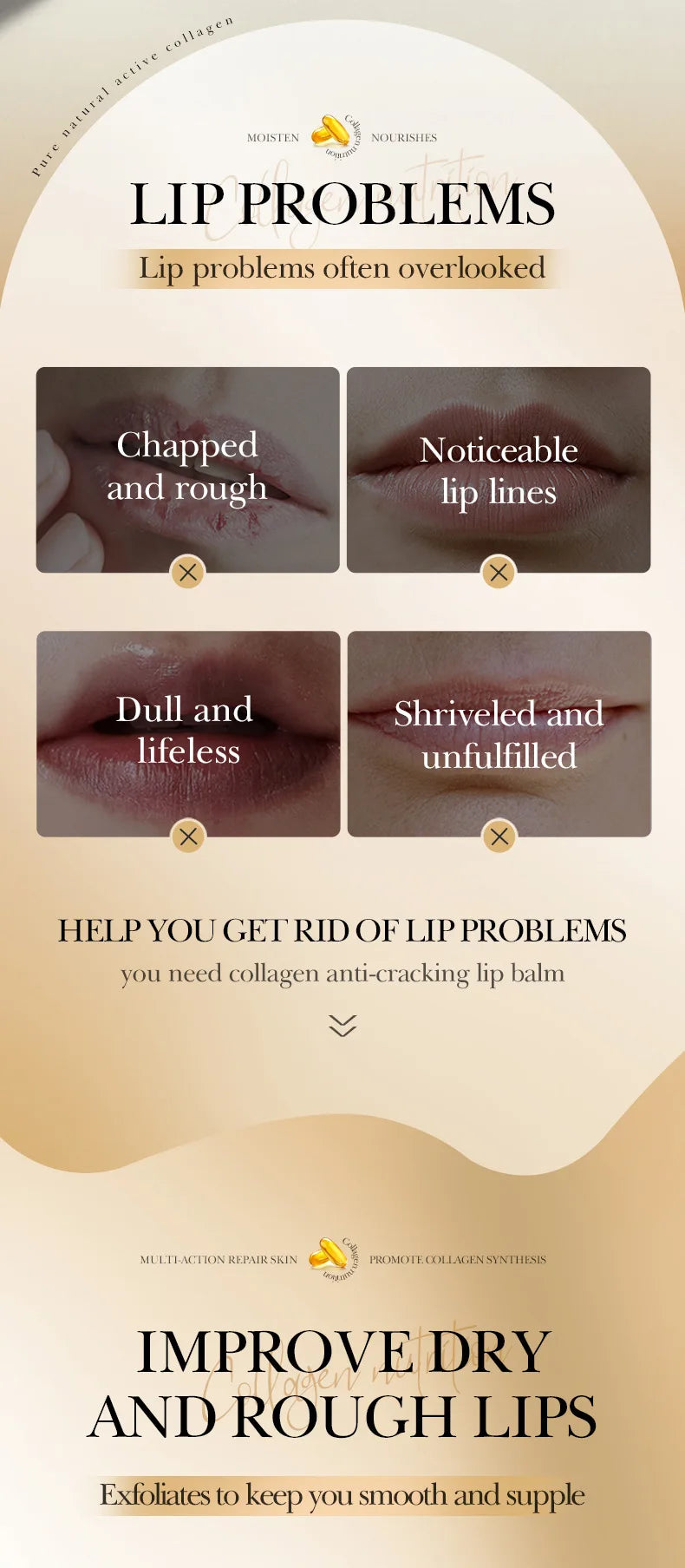 SADOER Collagen Lip Balm for Moisturizing and Repairing - Smarsty