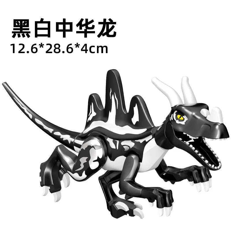 Jurassic World 3 Brutal Raptor Building Blocks Dinosaur Bricks Tyrannosaurus Indominus I-Rex Assemble Toy For Children by Smarsty