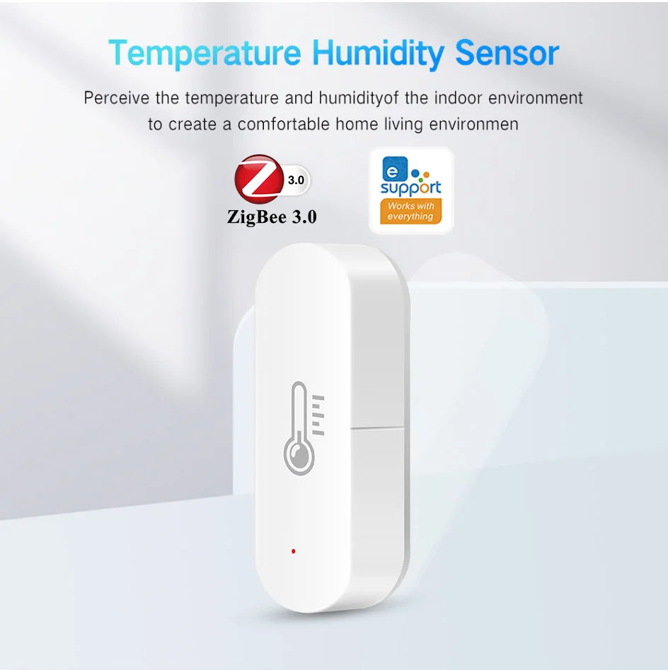 ZigBee Smart Temperature Humidity Sensor with App Control - Smarsty