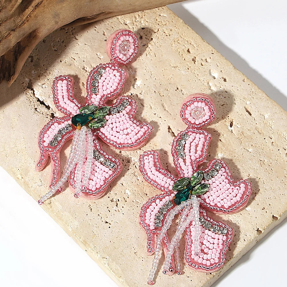 Handmade Bohemian Starfish Drop Earrings for Women - Smarsty