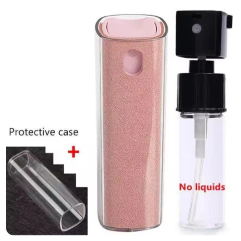 Two In One Screen Cleaner Spray Bottle With Microfiber Cloth