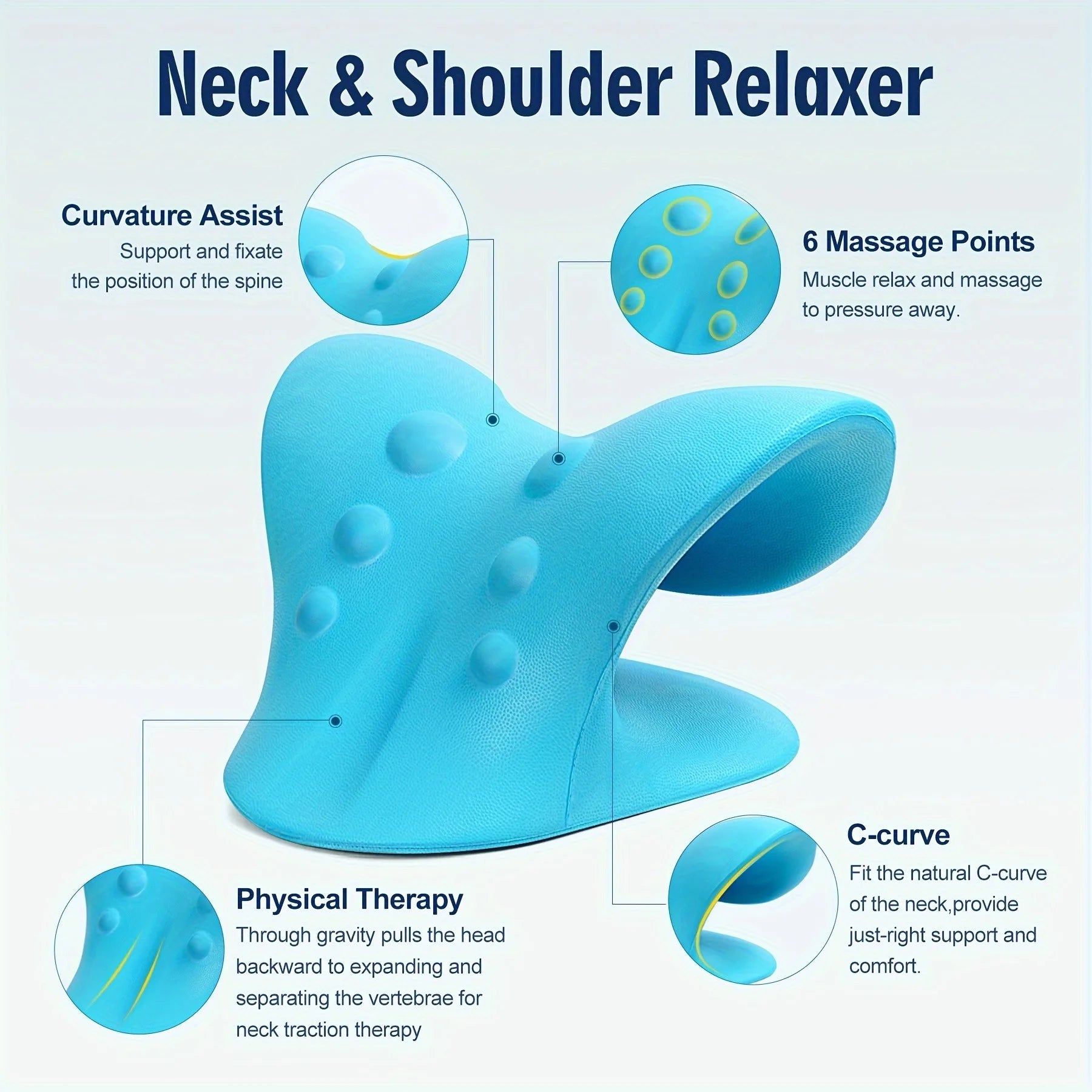 Eva Neck And Shoulder Relaxer For Pain Relief - Smarsty