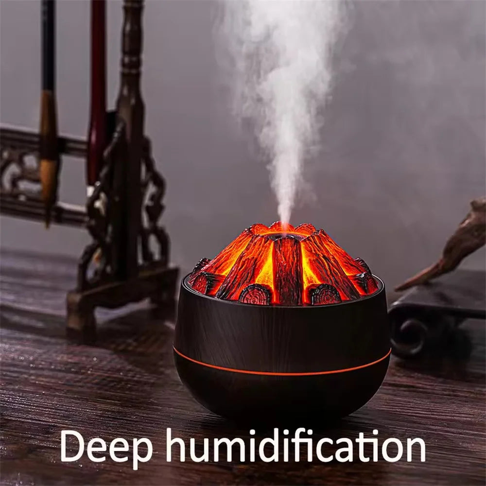Charcoal Flame Humidifier and Essential Oil Diffuser - Smarsty