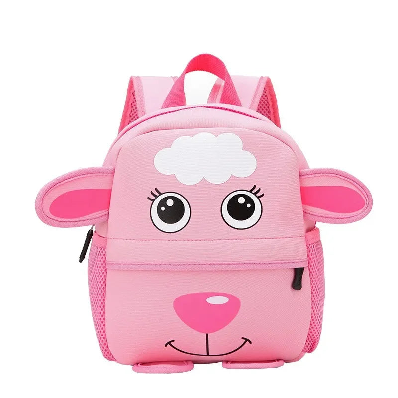 Cartoon Animal Kids Backpack With Durable Nylon Construction - Smarsty