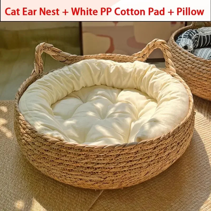 Breathable Summer Cat Bed with Removable Cover - Smarsty