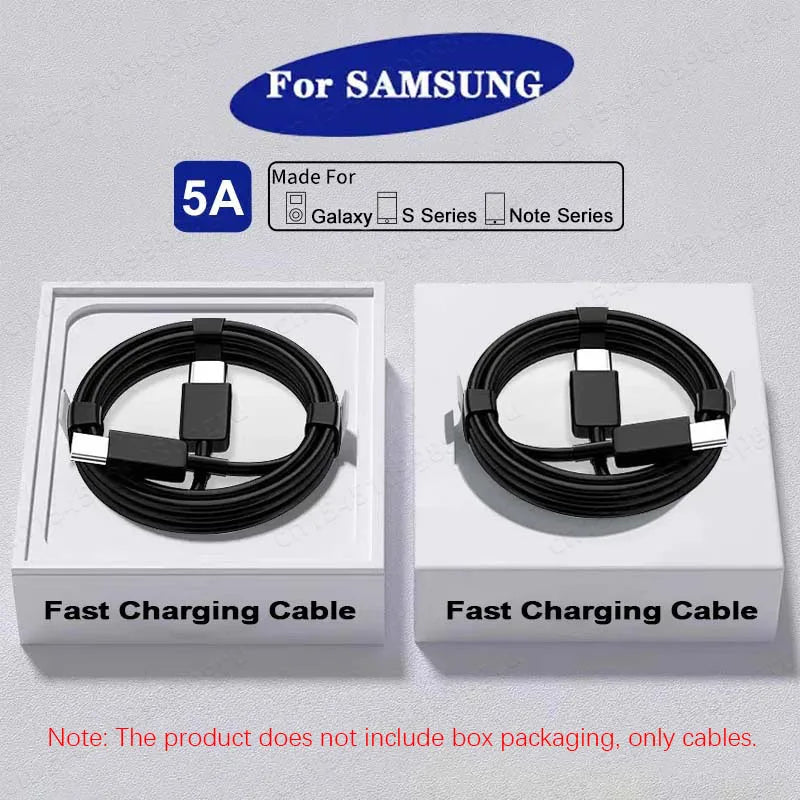 2PCS PD 45W USB C Cable For Samsung Galaxy S20 S21 S22 S23 Ultra Note 10 5G 20 A53 A54 Super Fast Charging USB Type C Data Cable - Smarsty