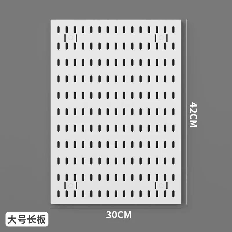 No Punching Pegboard Wall Organizer Panel Shelves For Gamer Room,bathroom,kitchen Storage Rack Organizer Pegboard Accessories