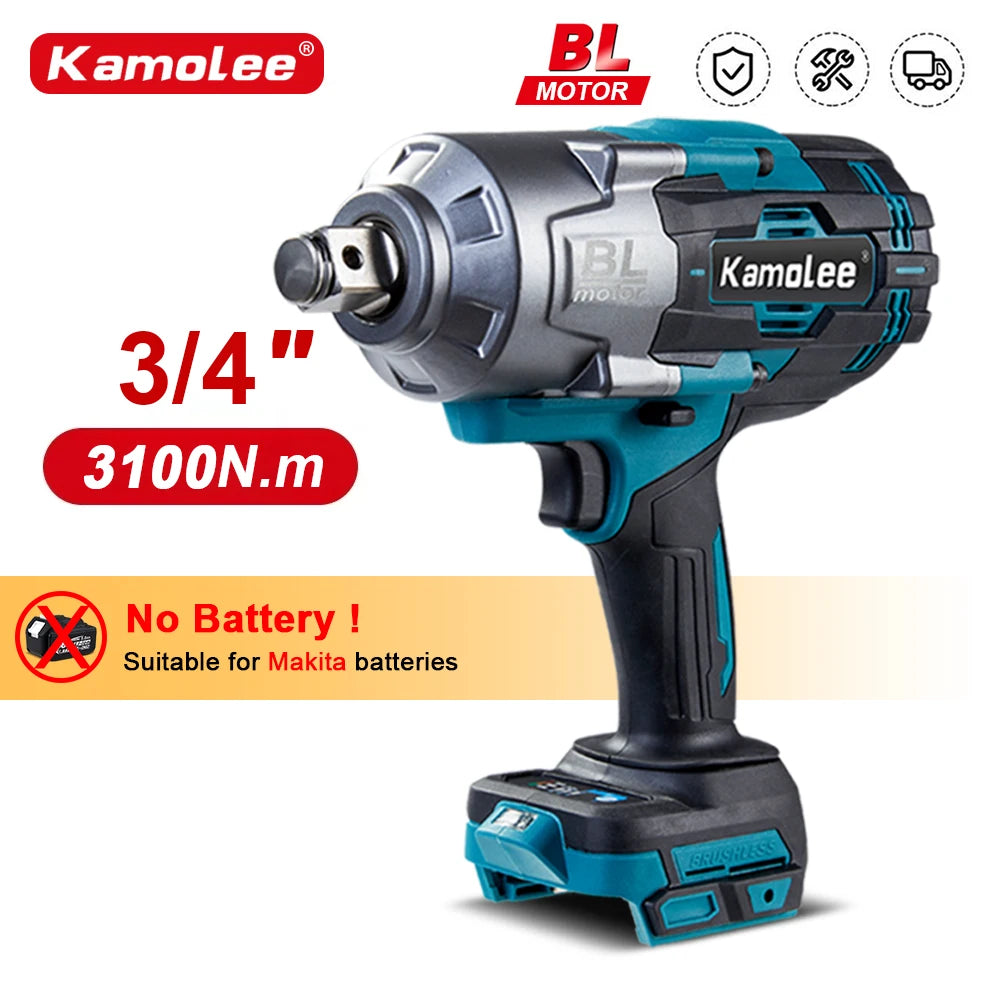 Kamolee 3100NM Brushless Electric Impact Wrench - Smarsty