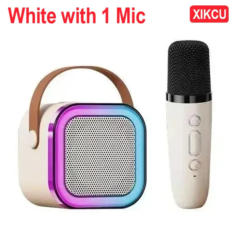 XIKCU Portable Karaoke Machine With Dual Microphones - Smarsty
