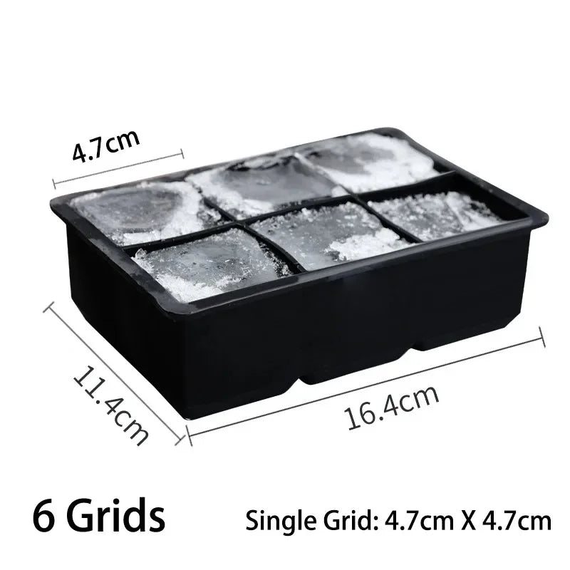 Large Food Grade Silicone Ice Cube Tray Mold - Smarsty