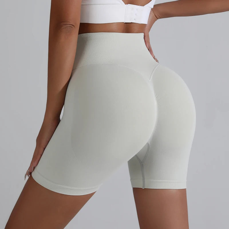 Women's High-Waist Breathable Yoga Shorts for Summer Running Short Tights Leggings Cycling Workout Gym Shorts Sports Shorts - Smarsty