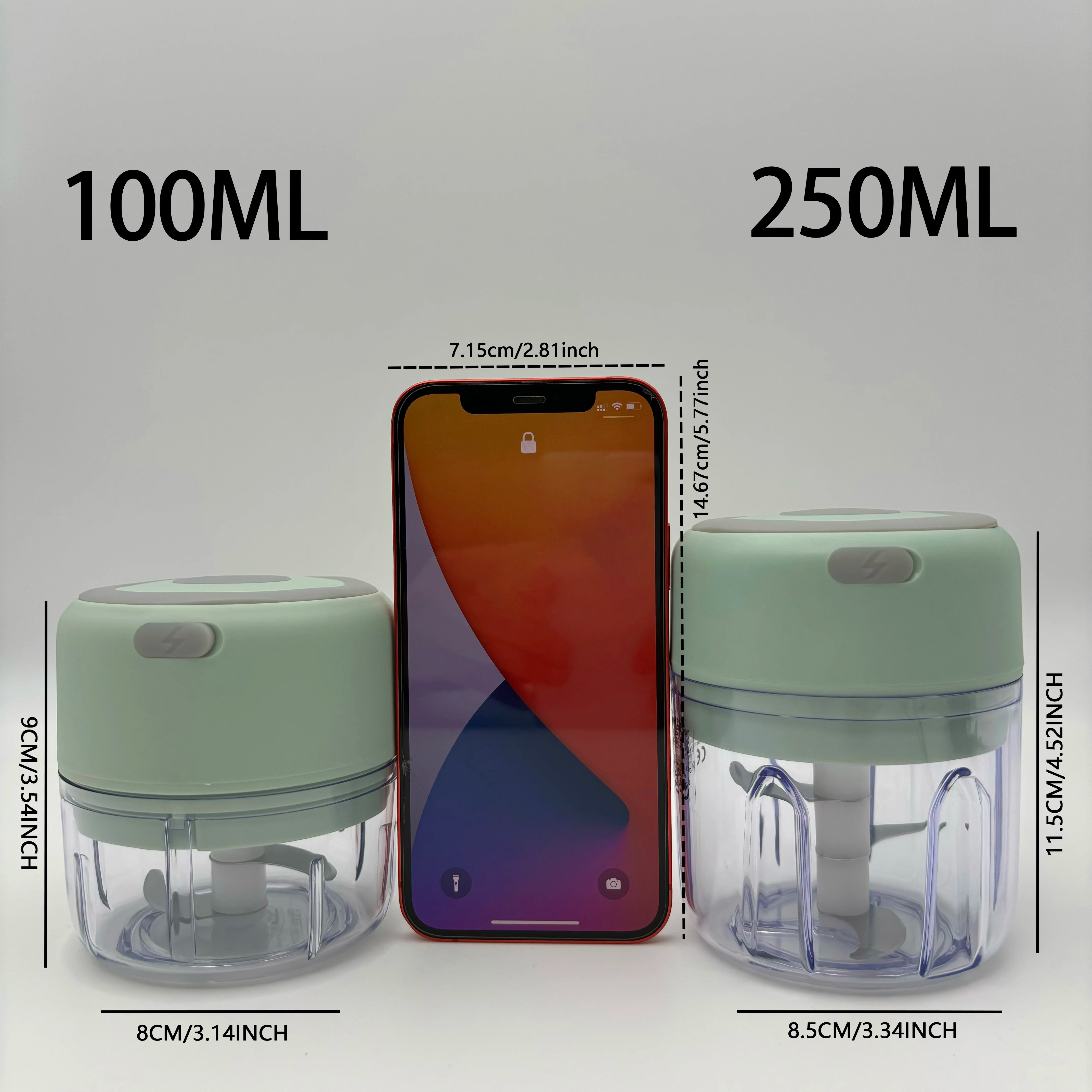 Electric Kitchen Food Chopper Mini Garlic Masher crusher USB Portable Meat Grinder Vegetable Chopper for Kitchen Gadgets by Smarsty