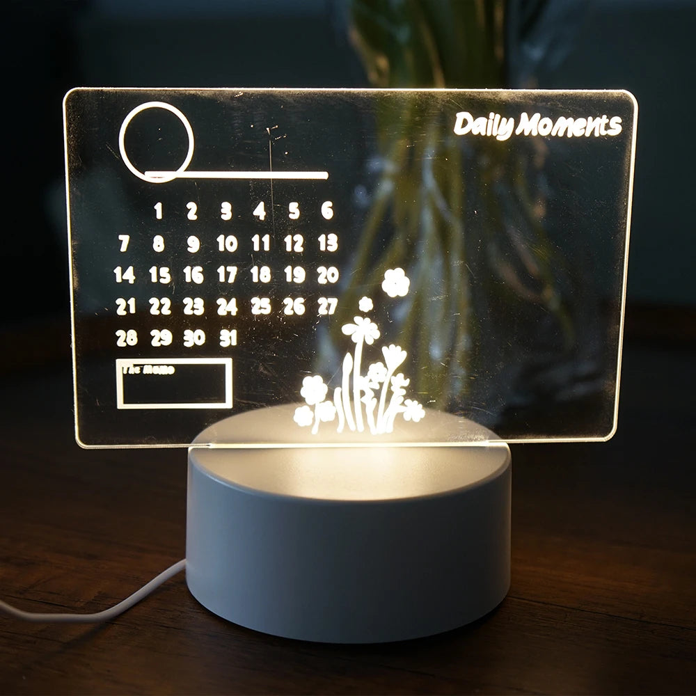 LED Rewritable Message Board Night Light for Kids - Smarsty