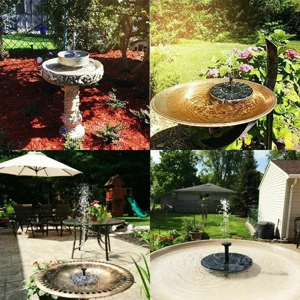 Solar Powered Floating Fountain Pump for Bird Baths and Garden Pools - Smarsty