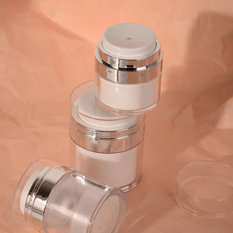 Airless Pump Jar for Makeup Lotion Refillable Container - Smarsty