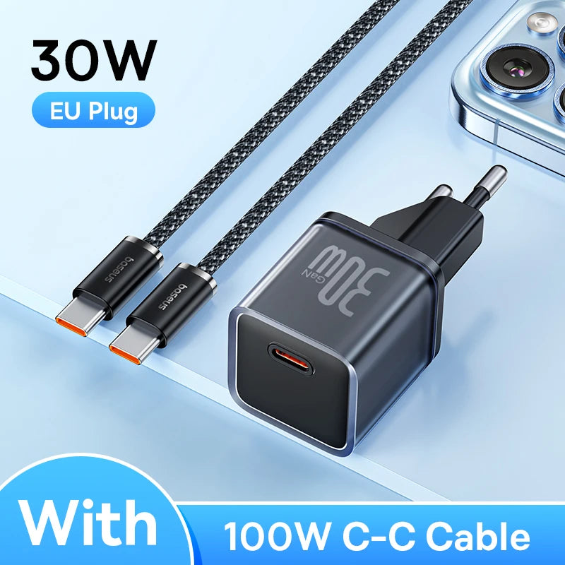 GaN USB C Charger 30W Fast PD PPS CompatibleWith IPhone - Smarsty