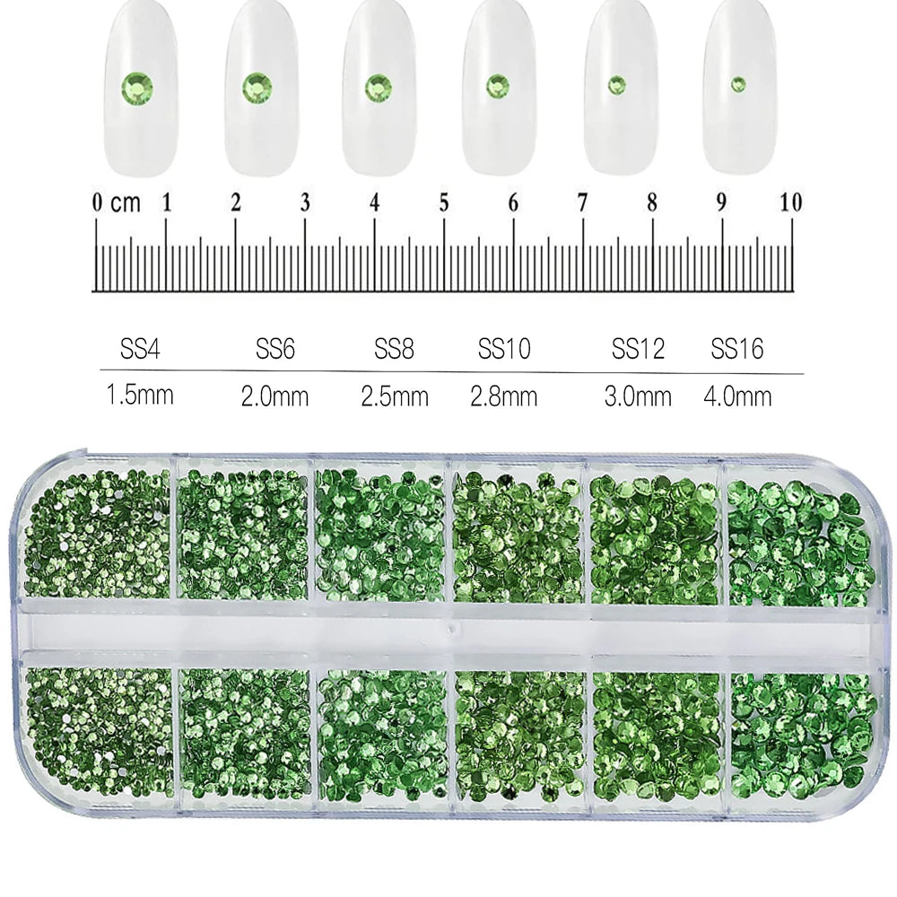 Mixed Nail Rhinestones with Shiny Clear Colors for Stunning Nail Art - Smarsty