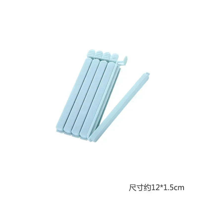 10PCS Bag Clips Food Snack Sealing Clip12/15.5cm Portable Kitchen Storage Accessories Tool Elastic Buckle Package Bag Clamp 2025 by Smarsty