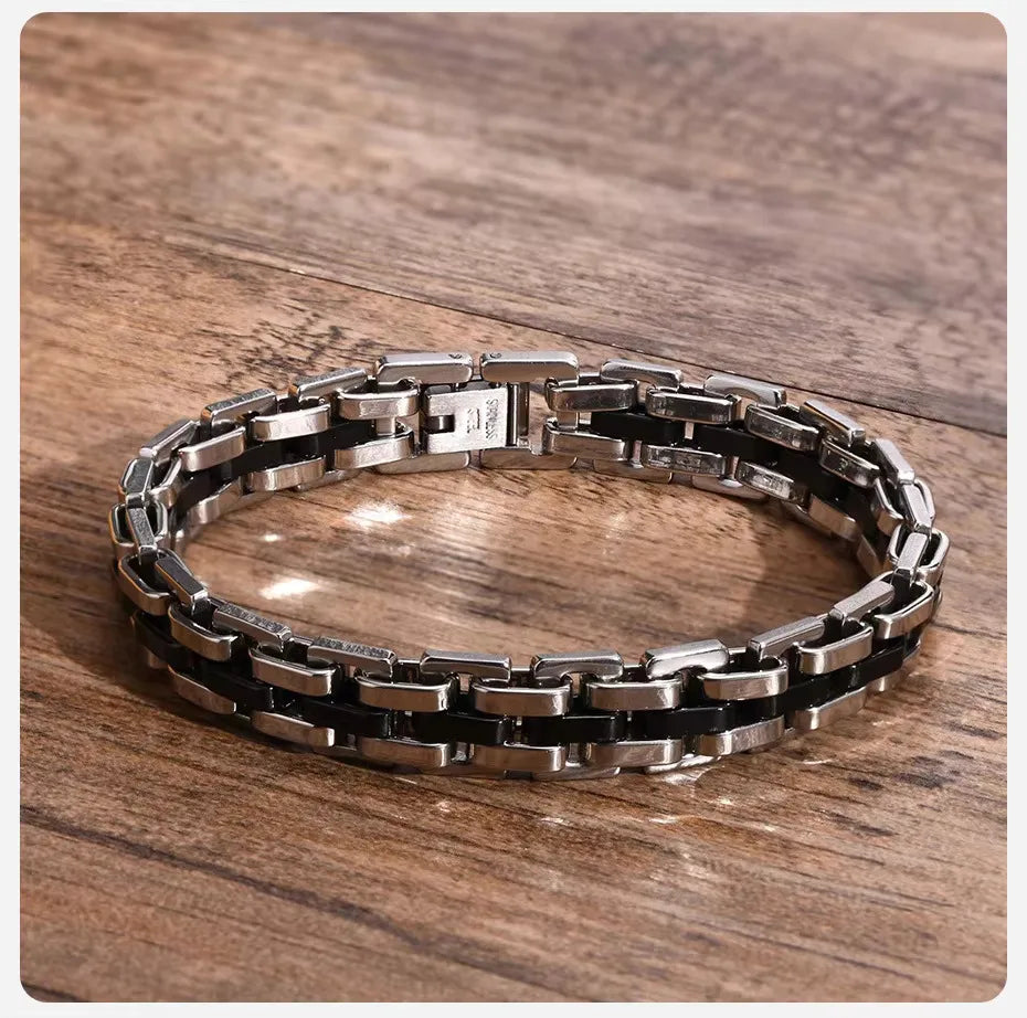 Vnox Stainless Steel Chain Bracelet for Men Gift - Smarsty