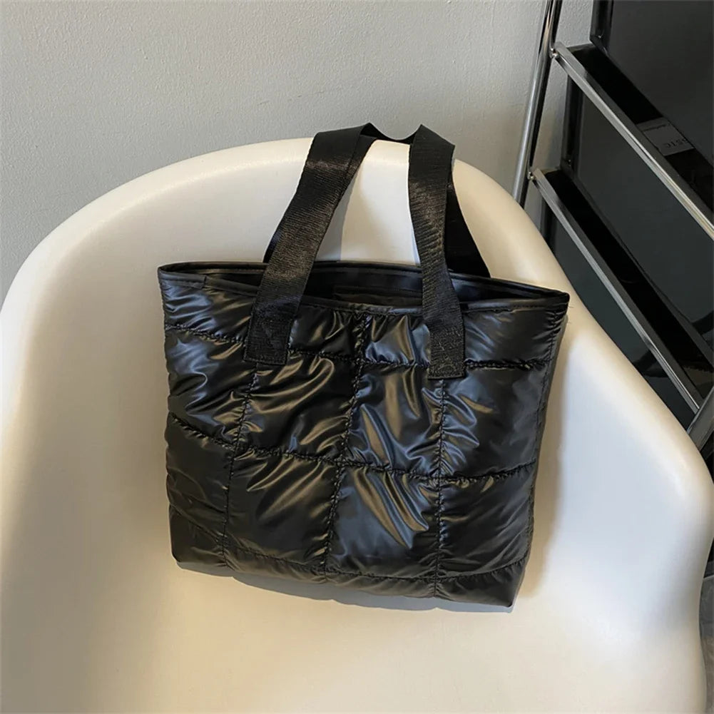 Fashion Ladies Tote Bag Large Capacity Padded Quilted - Smarsty
