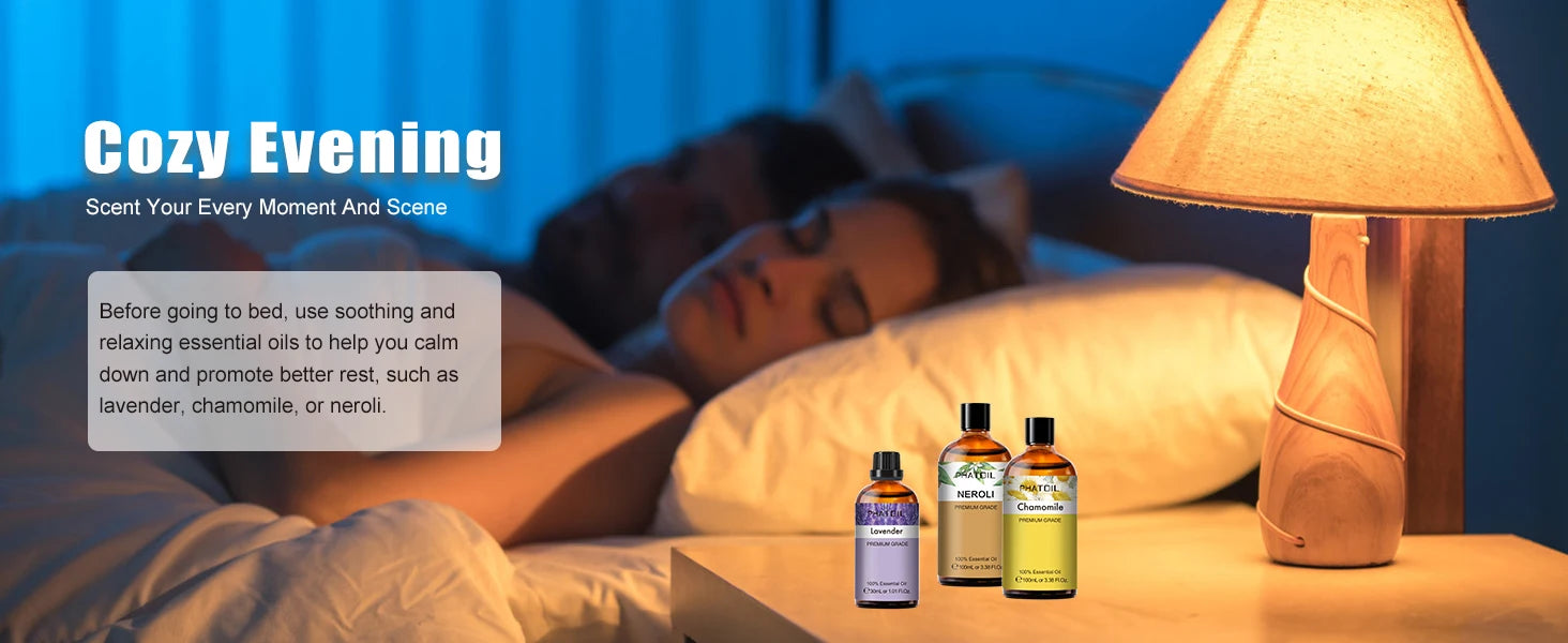 PHATOIL 100ml Essential Oil Set for Aromatherapy Diffusers - Smarsty