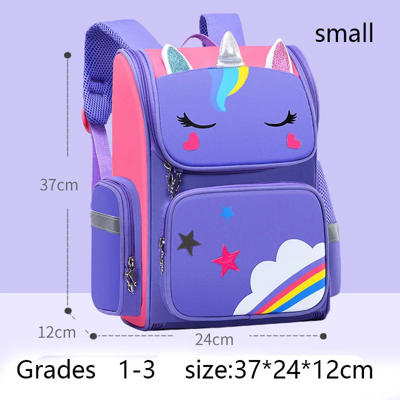 Unicorn Kids Backpack Waterproof School Bag for Girls - Smarsty