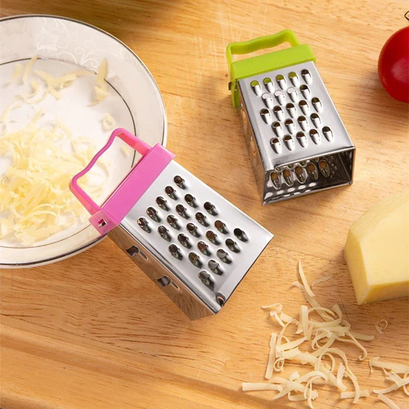 Mini Stainless Steel Four-Sided Cucumber Grater Fruit Planer Cheese Slicers Carrot Vegetables Cutter Home Smart Kitchen Gadgets by Smarsty