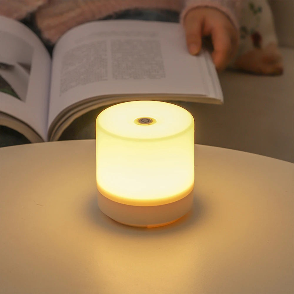 USB Charging Touch Bedside Lamp with Dimming Modes - Smarsty