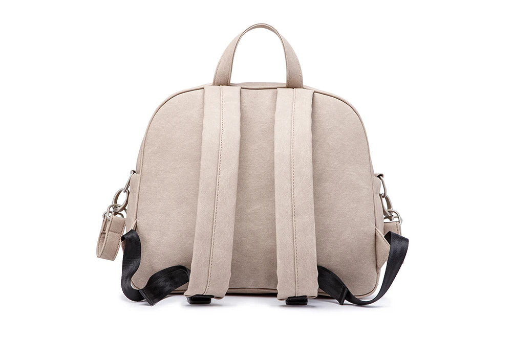 Soboba Solid Fashion Diaper Backpack for Baby Care Waterproof Multi-function Nappy Changing Bag for Mother Stylish Diaper Bags