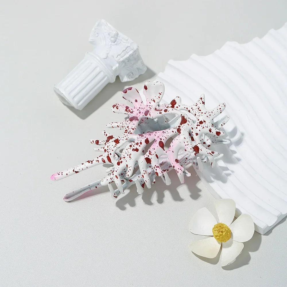 Colorful Conch Shell Hair Claw Clip For Summer Beach - Smarsty