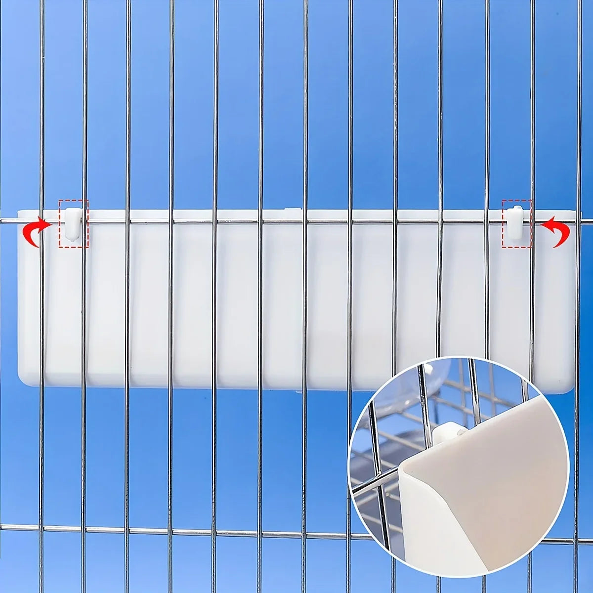 Double Grid Parrot Feeder for Easy Bird Feeding - Smarsty