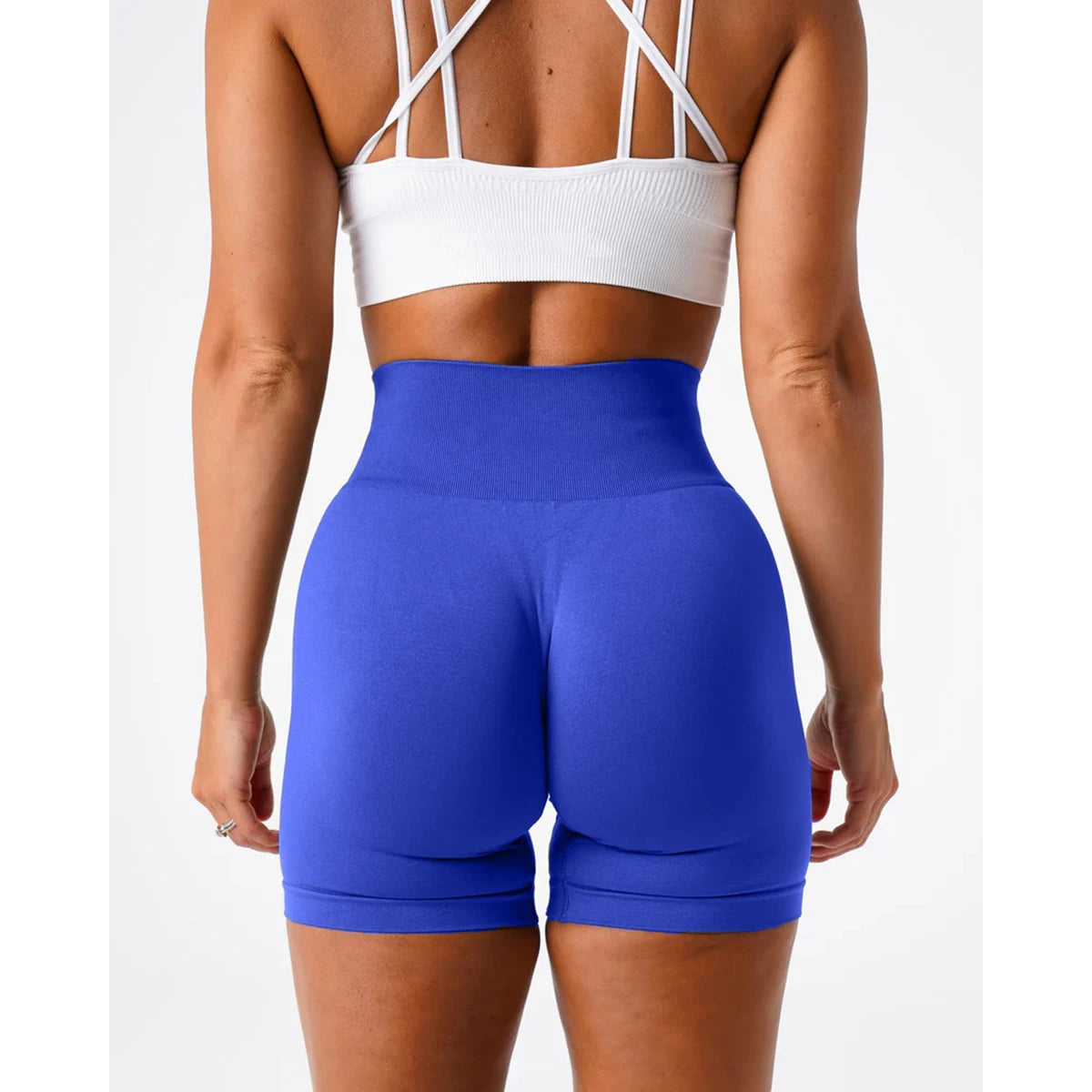 TKITK Spandex Solid Seamless Shorts Women Soft Workout Tights Fitness Yoga Pants Gym tight pants leggings cycling shark pants