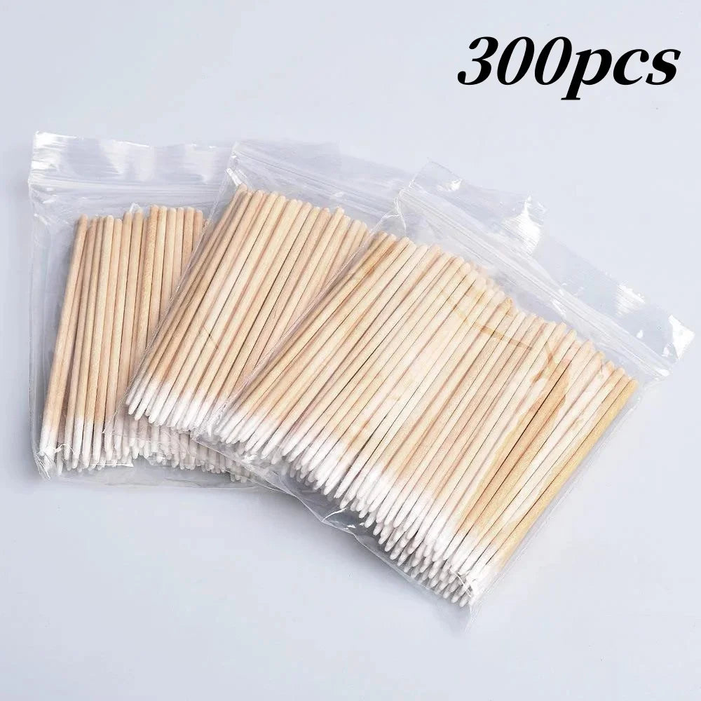 Wooden Tip Cotton Swabs for Nail Polish Removal - Smarsty