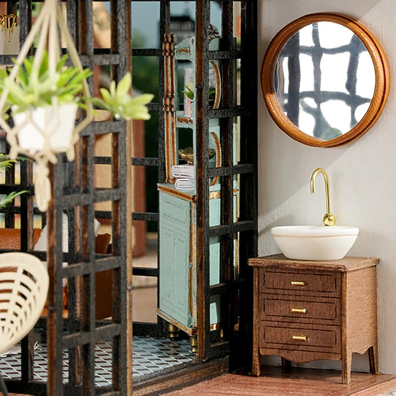 Doll House Handmade 3D Puzzle Making Building Model Kit Production And Assembly Room Toys Wooden Crafts DollHouse Birthday Gifts by Smarsty