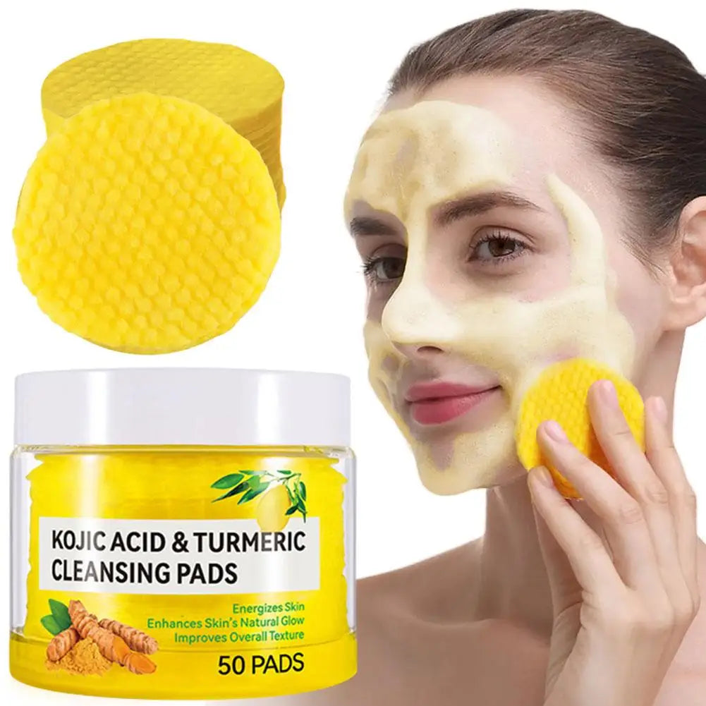 Turmeric Kojic Acid Exfoliating Cleansing Pads Combo - Smarsty